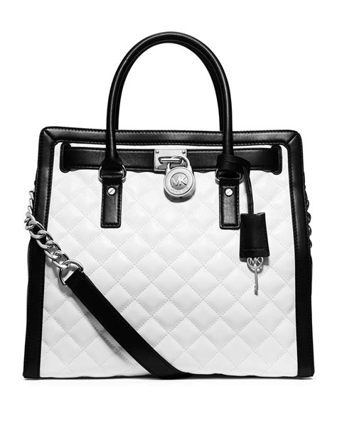 michael kors hamilton quilted north south tote|Michael Kors nouveau Hamilton.